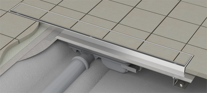 Duschrinne APZ 3 zum überfliesen 700-1100mm
