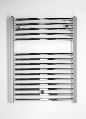 Badheizkörper chrom gebogen 764h x 500b